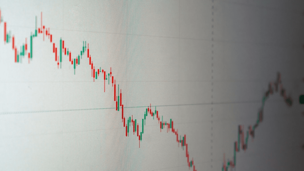 chart showing downward trend 